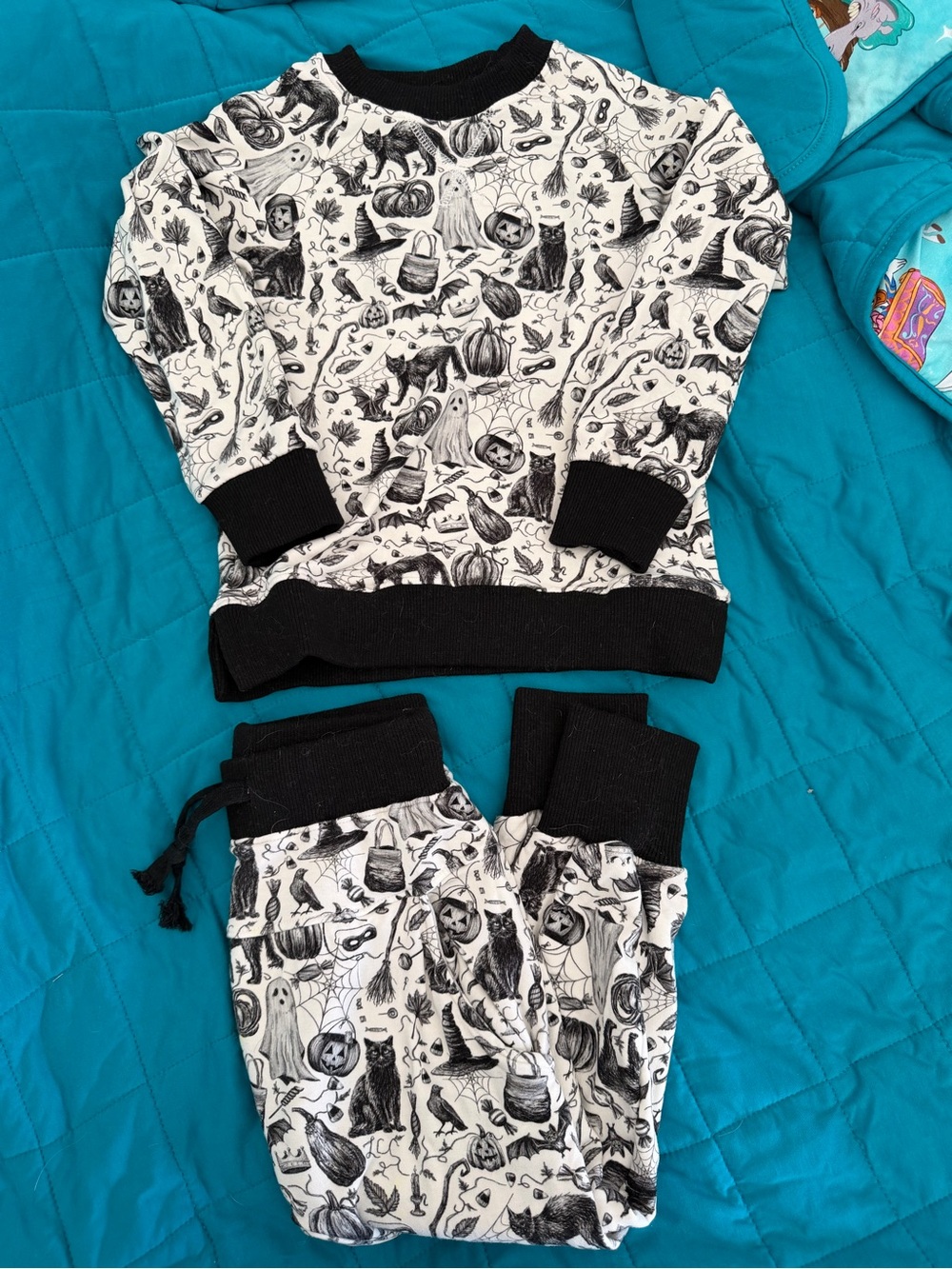 Little Crowns & Capes Bats & Cats Jogger Set 3T PLAY for Stains On Pants